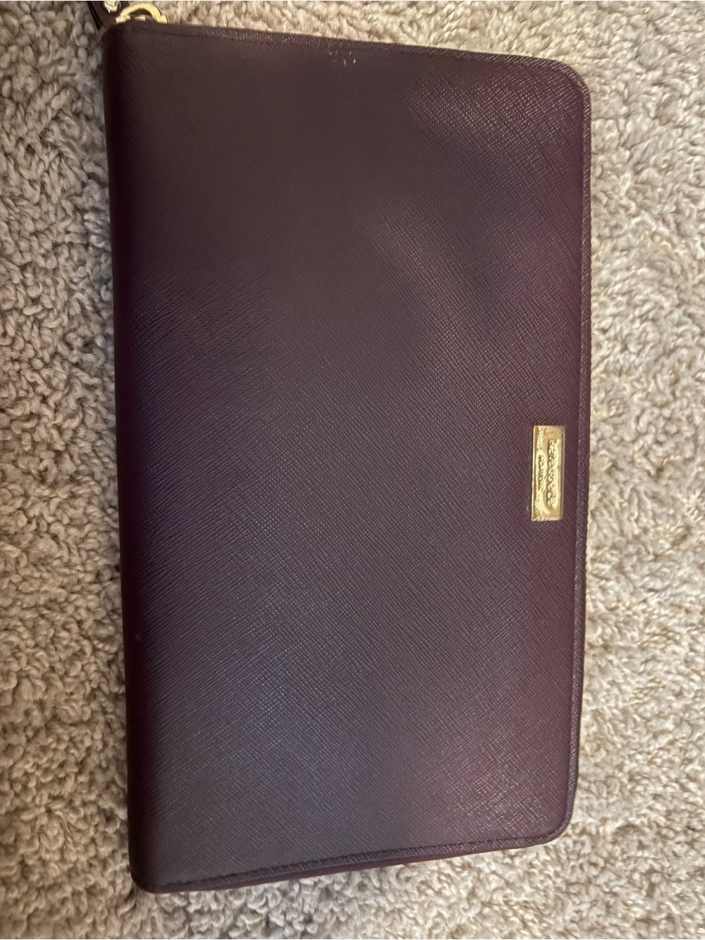 Kate Spade Dark Plun Travel Wallet